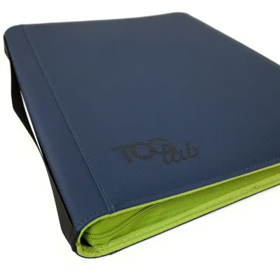 Raccoglitore Zip Binder XXL - 16 Pocket (1088 Slot) - Colore Blu Zip Verde