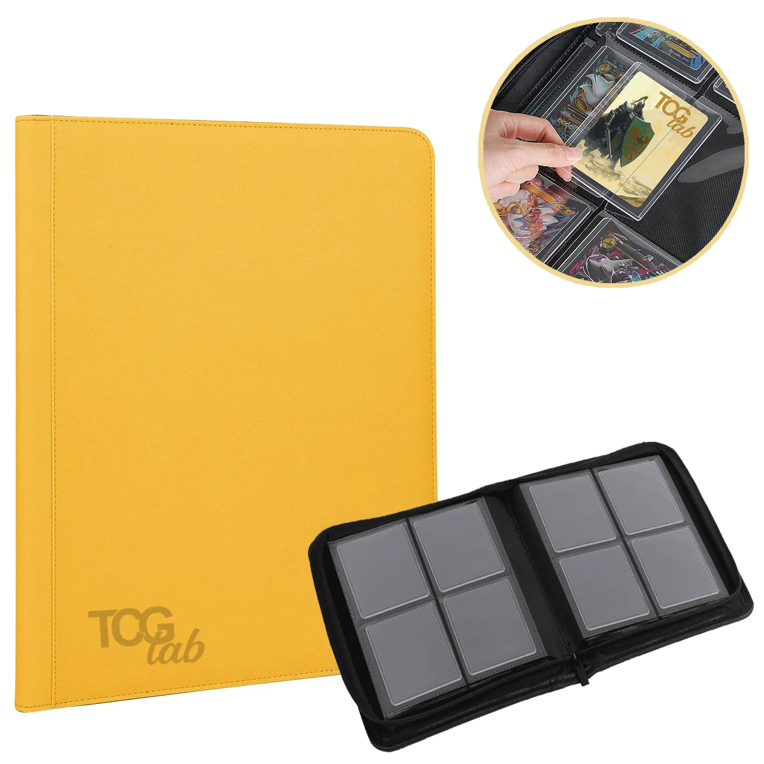 Album per Toploader a 4 Tasche (112 toploader) - Yellow
