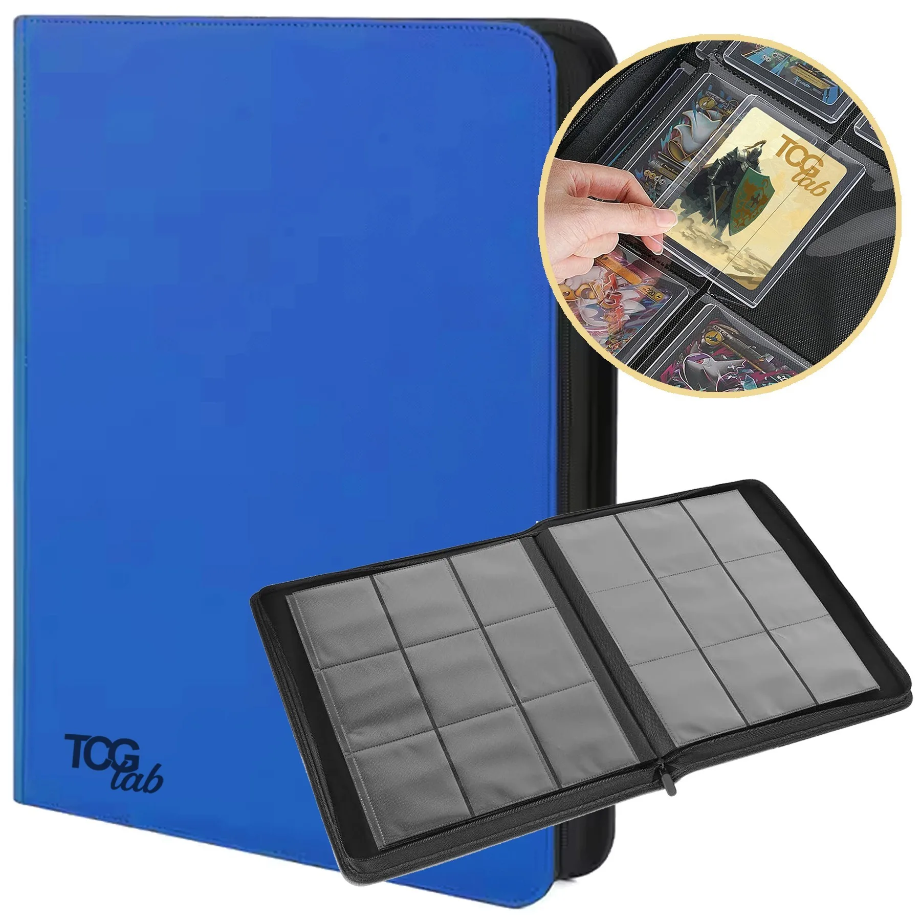 Album per Toploader a 9 Tasche (252 toploader) - Blu