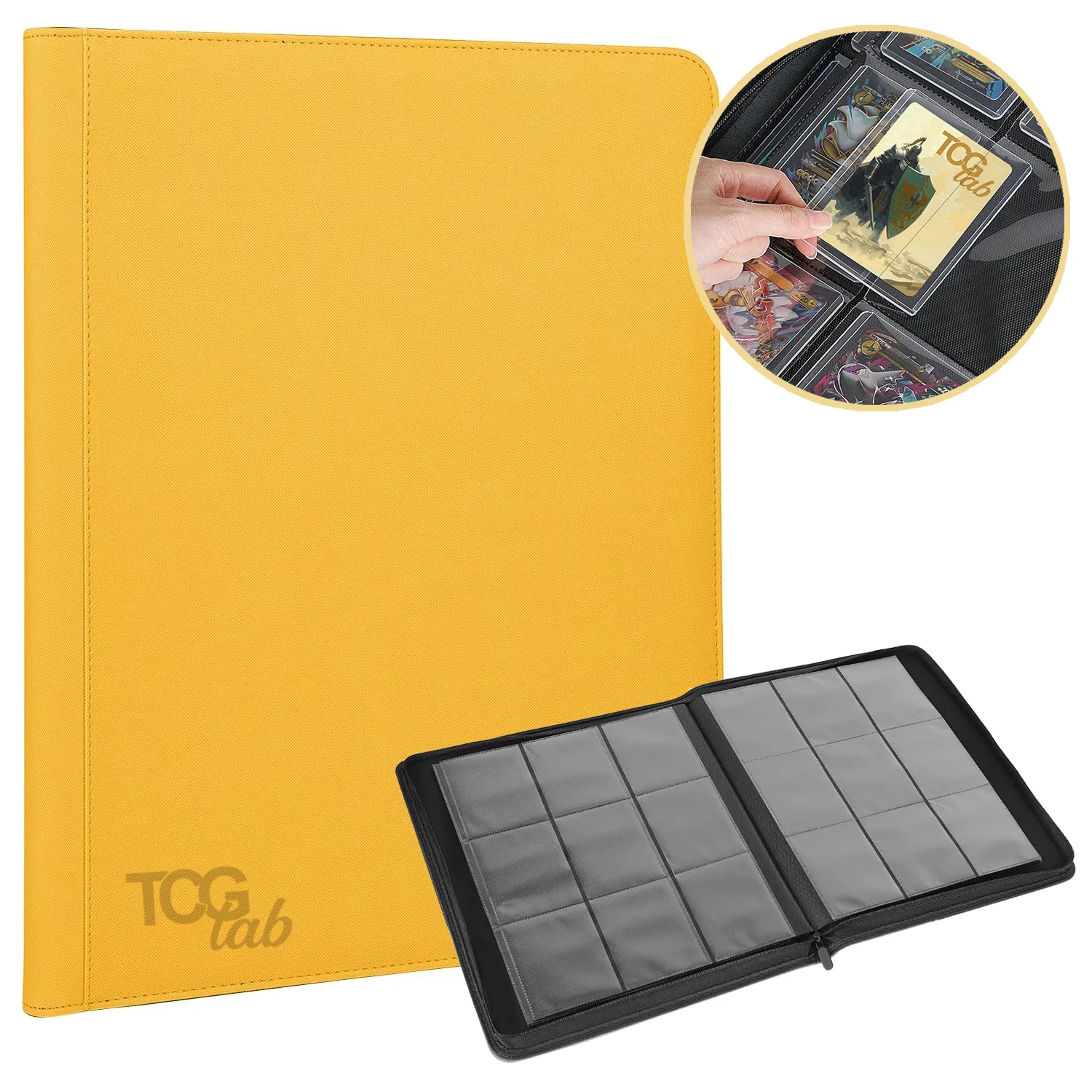 Album per Toploader a 9 Tasche (252 toploader) - Yellow