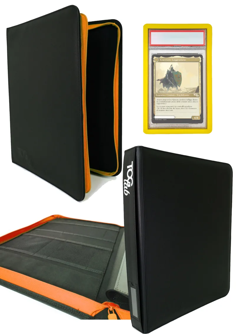 Album Premium 4 Pocket - 32 Graded Slab - Leather Black