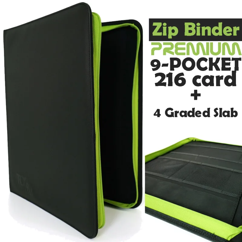 Album Premium 9 Pocket Toploader - Leather Black