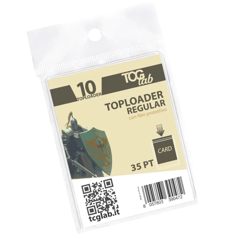 Pack 10 Toploader - Classic Blue con Film Protettivo